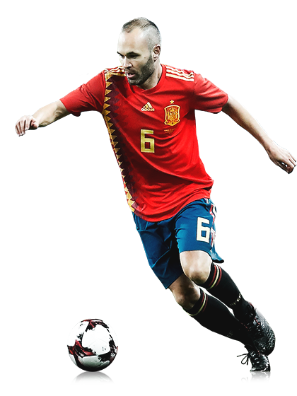 Jugador Andr&eacutes Iniesta